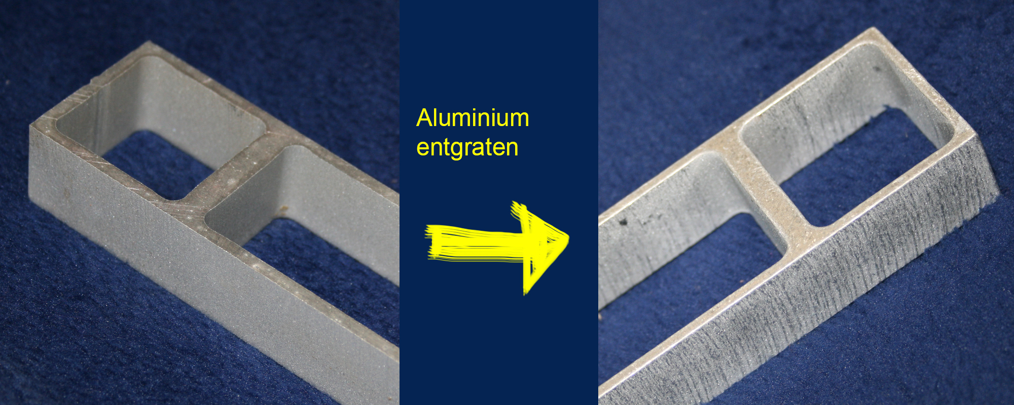 Aluminium entgraten